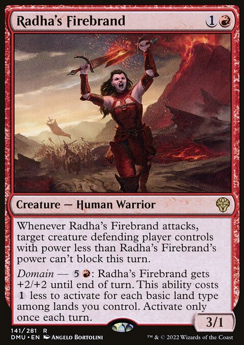 Radha's Firebrand, Dominaria United #141, Magic: The Gathering card