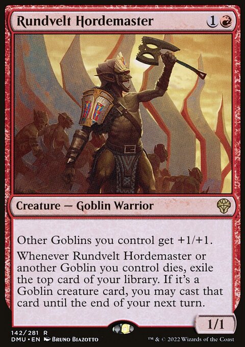 Rundvelt Hordemaster, Dominaria United #142, Magic: The Gathering card