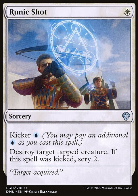 Runic Shot, Dominaria United #30, Magic: The Gathering card