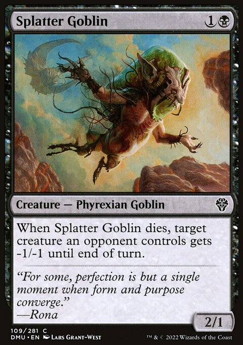 Splatter Goblin, Dominaria United #109, Magic: The Gathering card