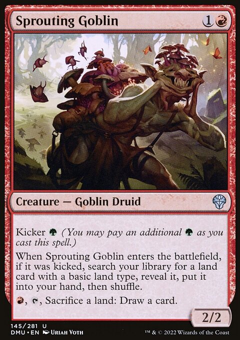 Sprouting Goblin, Dominaria United #145, Magic: The Gathering card
