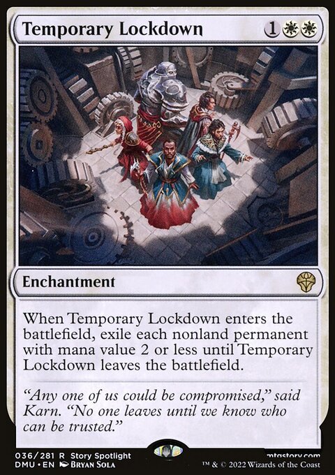 Temporary Lockdown, Dominaria United #36, Magic: The Gathering card