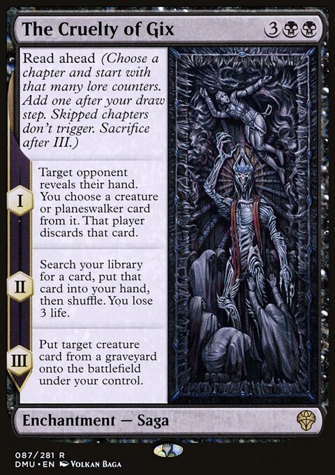The Cruelty of Gix, Dominaria United #87, Magic: The Gathering card