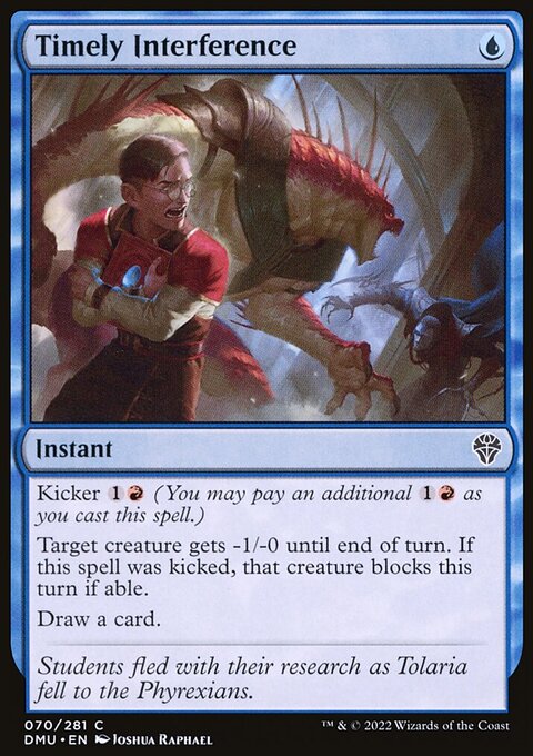 Timely Interference, Dominaria United #70, Magic: The Gathering card