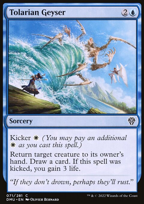 Tolarian Geyser, Dominaria United #71, Magic: The Gathering card