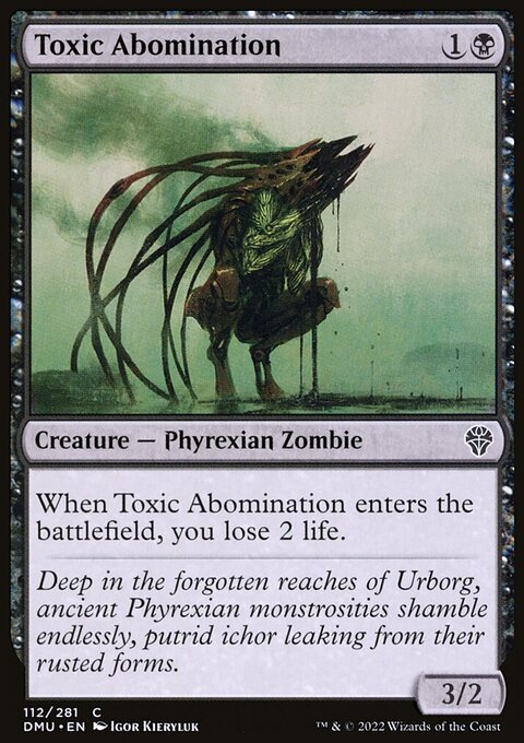 Toxic Abomination, Dominaria United #112, Magic: The Gathering card
