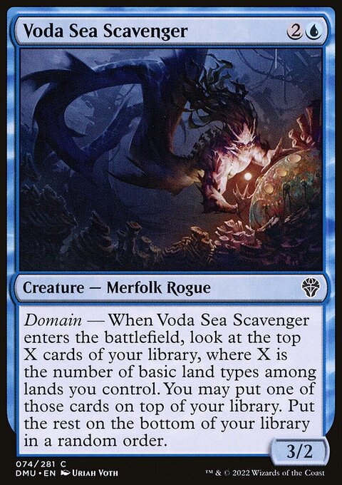 Voda Sea Scavenger, Dominaria United #74, Magic: The Gathering card
