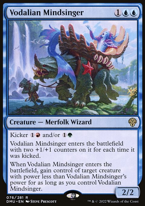 Vodalian Mindsinger, Dominaria United #76, Magic: The Gathering card