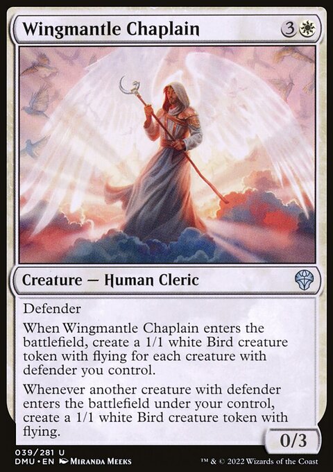 Wingmantle Chaplain, Dominaria United #39, Magic: The Gathering card