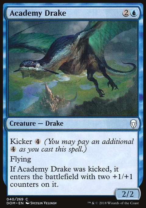 Academy Drake, Dominaria #40, Magic: The Gathering card