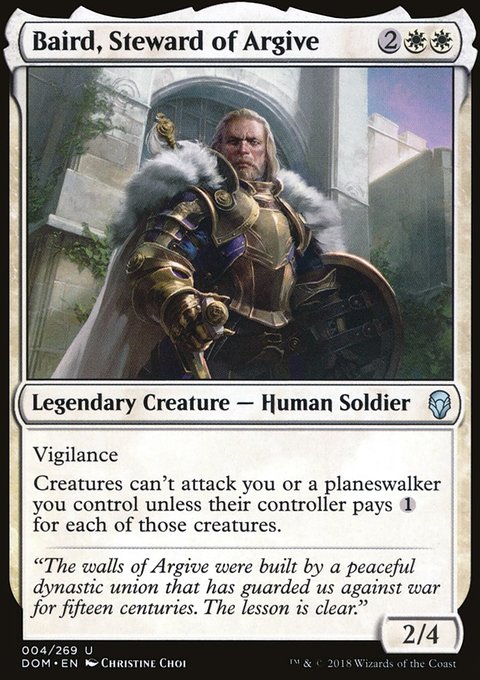 Baird, Steward of Argive, Dominaria #4, Magic: The Gathering card