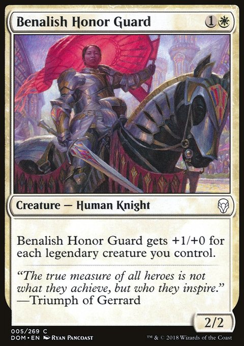 Benalish Honor Guard, Dominaria #5, Magic: The Gathering card