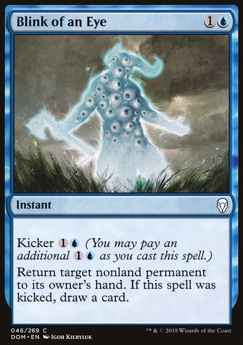 Blink of an Eye, Dominaria #46, Magic: The Gathering card
