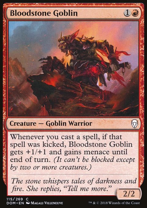Bloodstone Goblin, Dominaria #115, Magic: The Gathering card