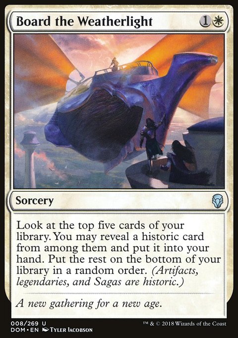 Board the Weatherlight, Dominaria #8, Magic: The Gathering card