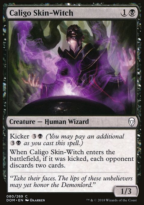Caligo Skin-Witch, Dominaria #80, Magic: The Gathering card