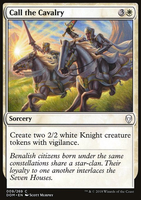 Call the Cavalry, Dominaria #9, Magic: The Gathering card