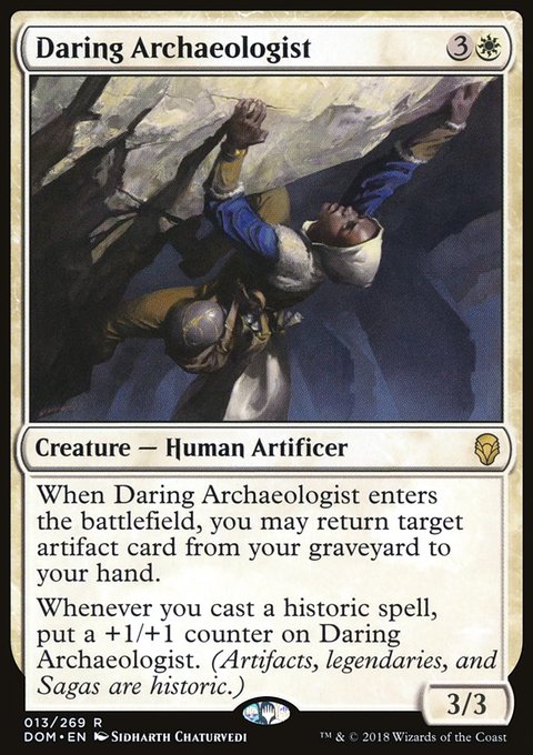 Daring Archaeologist, Dominaria #13, Magic: The Gathering card