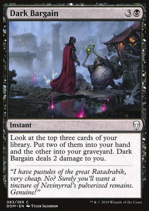 Dark Bargain, Dominaria #83, Magic: The Gathering card