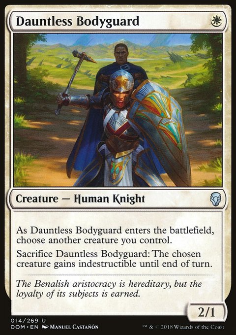 Dauntless Bodyguard, Dominaria #14, Magic: The Gathering card
