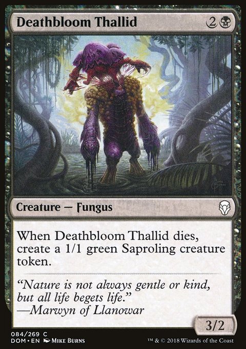 Deathbloom Thallid, Dominaria #84, Magic: The Gathering card