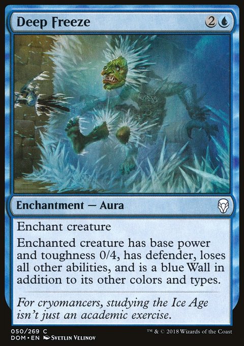 Deep Freeze, Dominaria #50, Magic: The Gathering card