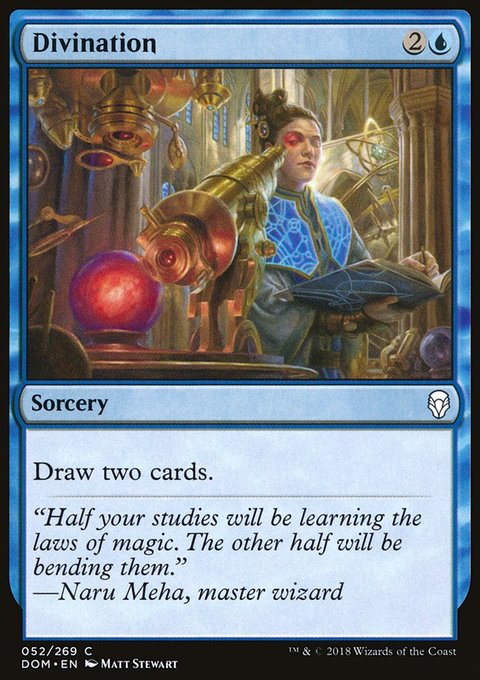 Divination, Dominaria #52, Magic: The Gathering card