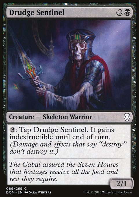 Drudge Sentinel, Dominaria #89, Magic: The Gathering card