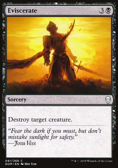 Eviscerate, Dominaria #91, Magic: The Gathering card