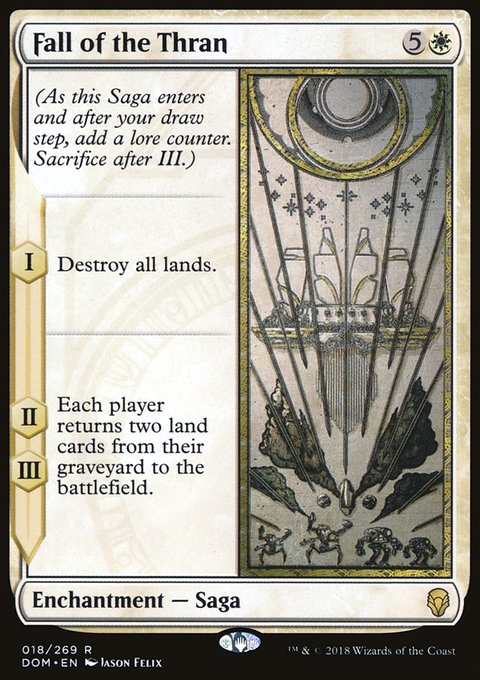 Fall of the Thran, Dominaria #18, Magic: The Gathering card