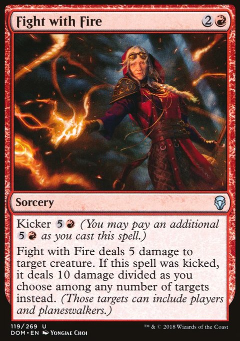 Fight with Fire, Dominaria #119, Magic: The Gathering card