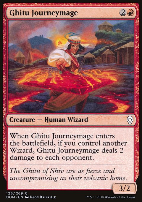 Ghitu Journeymage, Dominaria #126, Magic: The Gathering card