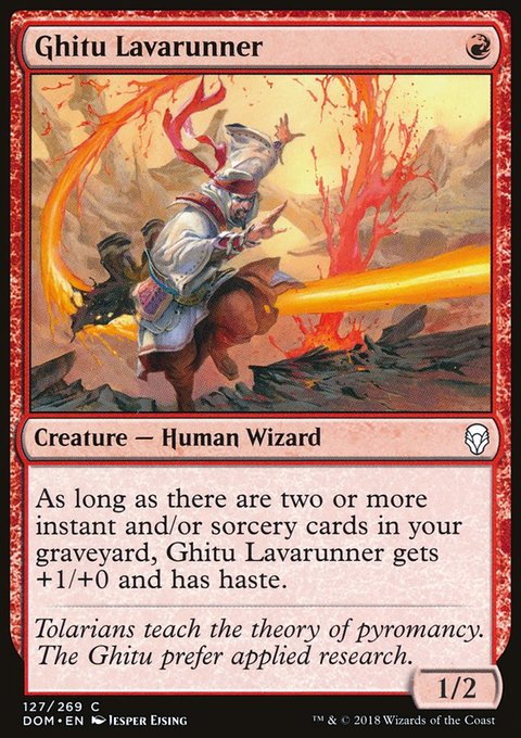 Ghitu Lavarunner, Dominaria #127, Magic: The Gathering card
