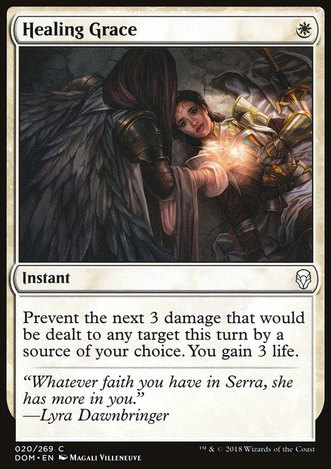 Healing Grace, Dominaria #20, Magic: The Gathering card