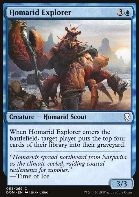 Homarid Explorer, Dominaria #53, Magic: The Gathering card
