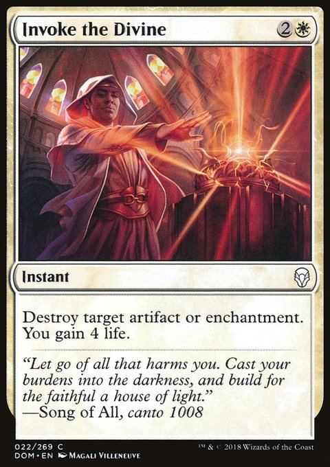 Invoke the Divine, Dominaria #22, Magic: The Gathering card