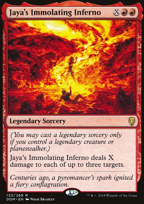 Jaya's Immolating Inferno, Dominaria #133, Magic: The Gathering card