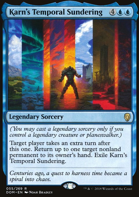 Karn's Temporal Sundering, Dominaria #55, Magic: The Gathering card