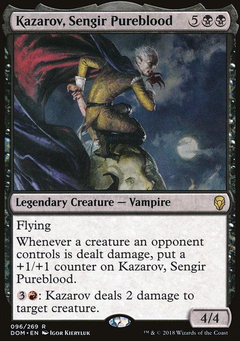 Kazarov, Sengir Pureblood, Dominaria #96, Magic: The Gathering card