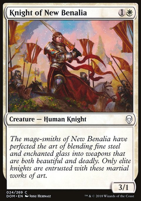 Knight of New Benalia, Dominaria #24, Magic: The Gathering card