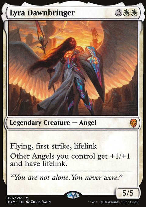 Lyra Dawnbringer, Dominaria #26, Magic: The Gathering card