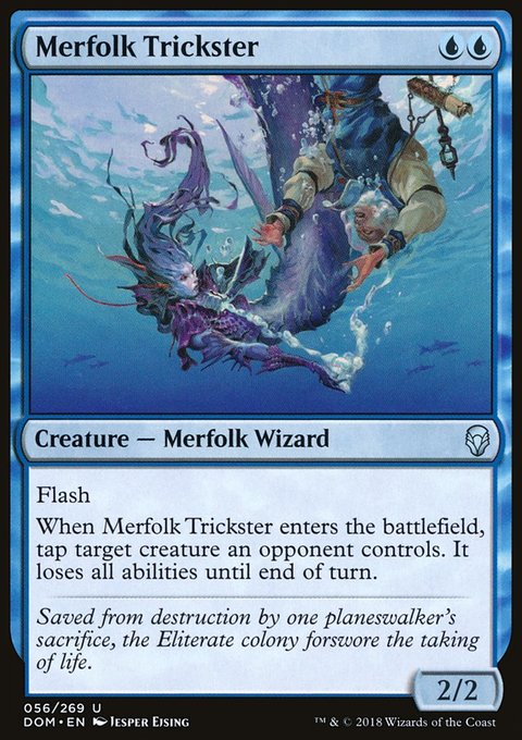 Merfolk Trickster, Dominaria #56, Magic: The Gathering card