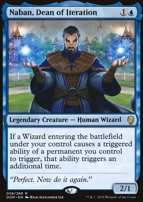 Naban, Dean of Iteration, Dominaria #58, Magic: The Gathering card