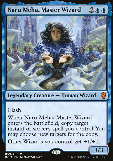 Naru Meha, Master Wizard, Dominaria #59, Magic: The Gathering card