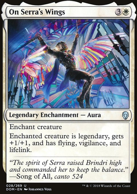 On Serra's Wings, Dominaria #28, Magic: The Gathering card