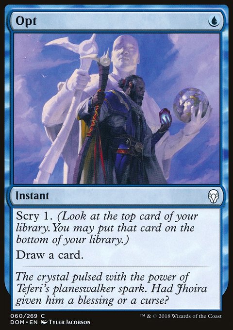 Opt, Dominaria #60, Magic: The Gathering card