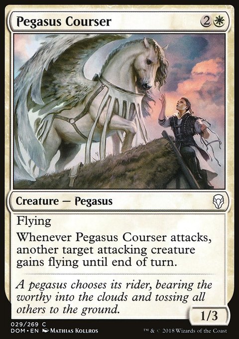 Pegasus Courser, Dominaria #29, Magic: The Gathering card
