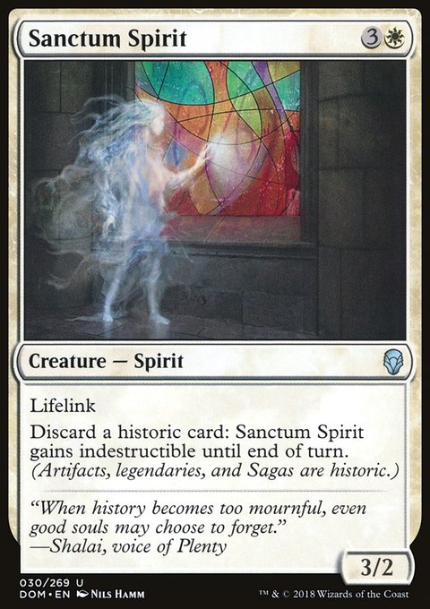 Sanctum Spirit, Dominaria #30, Magic: The Gathering card