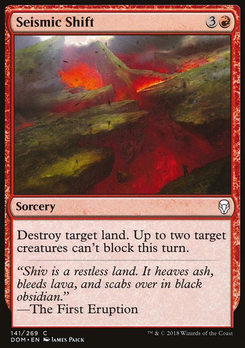 Seismic Shift, Dominaria #141, Magic: The Gathering card