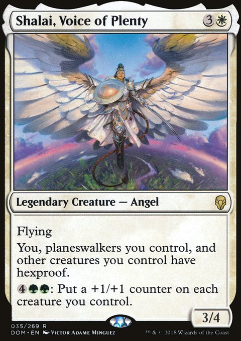 Shalai, Voice of Plenty, Dominaria #35, Magic: The Gathering card